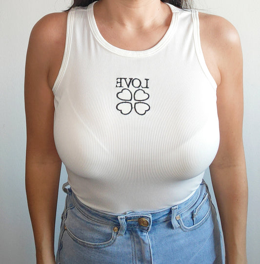 CAMISETA LOVE BLANCA