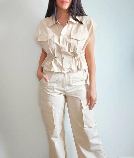 CONJUNTO CARGO BEIGE